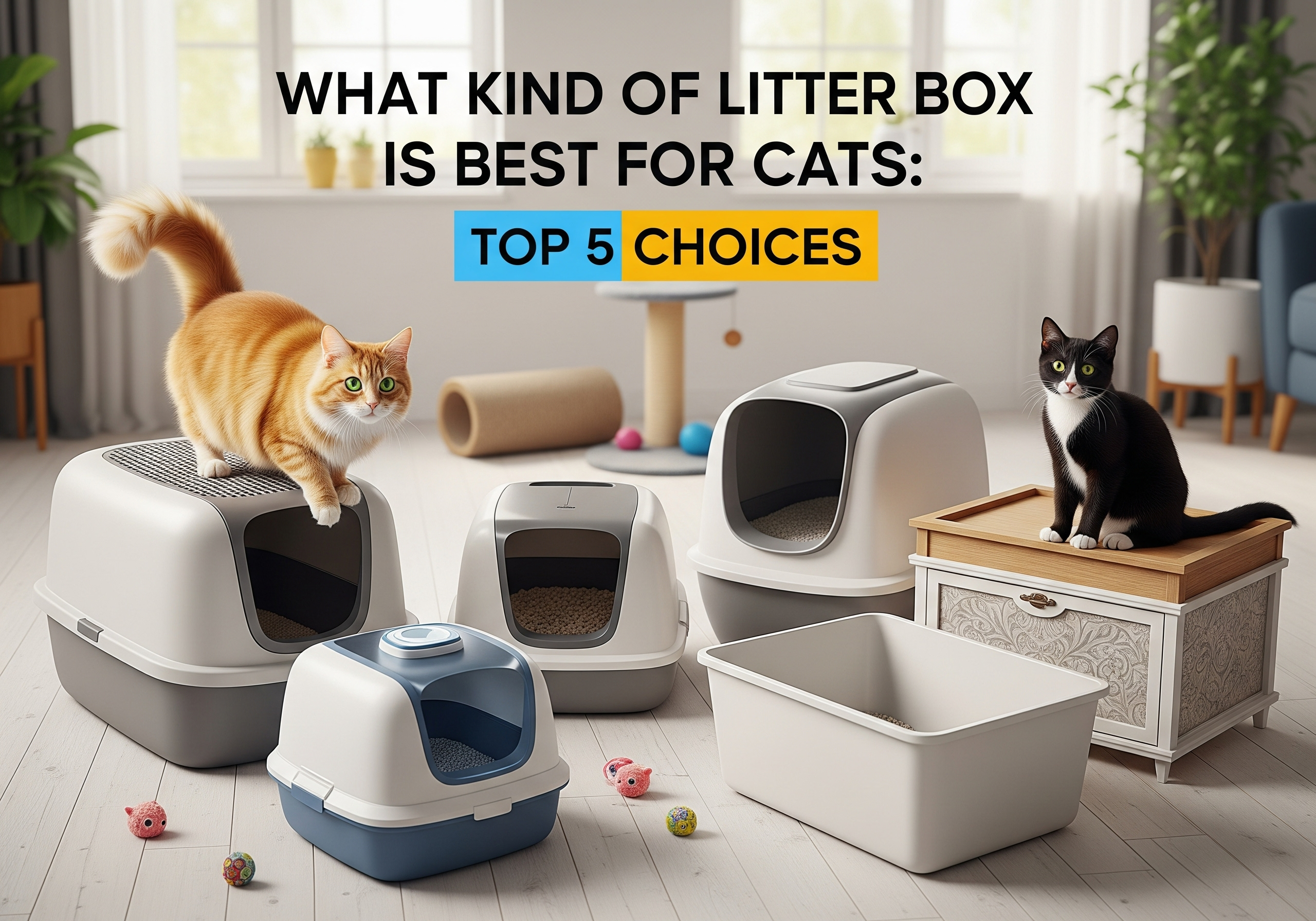 What Kind of Litter Box is Best for Cats: Top 5 Choices