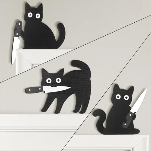Black Cat Halloween Decor
