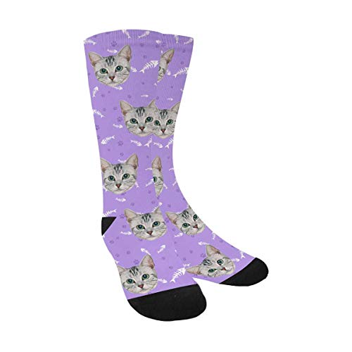 Custom Cat Face Socks