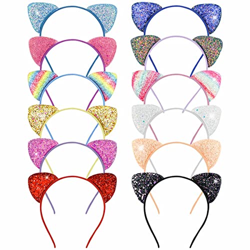 Halloween Costume Glitter Cat Ears Headband