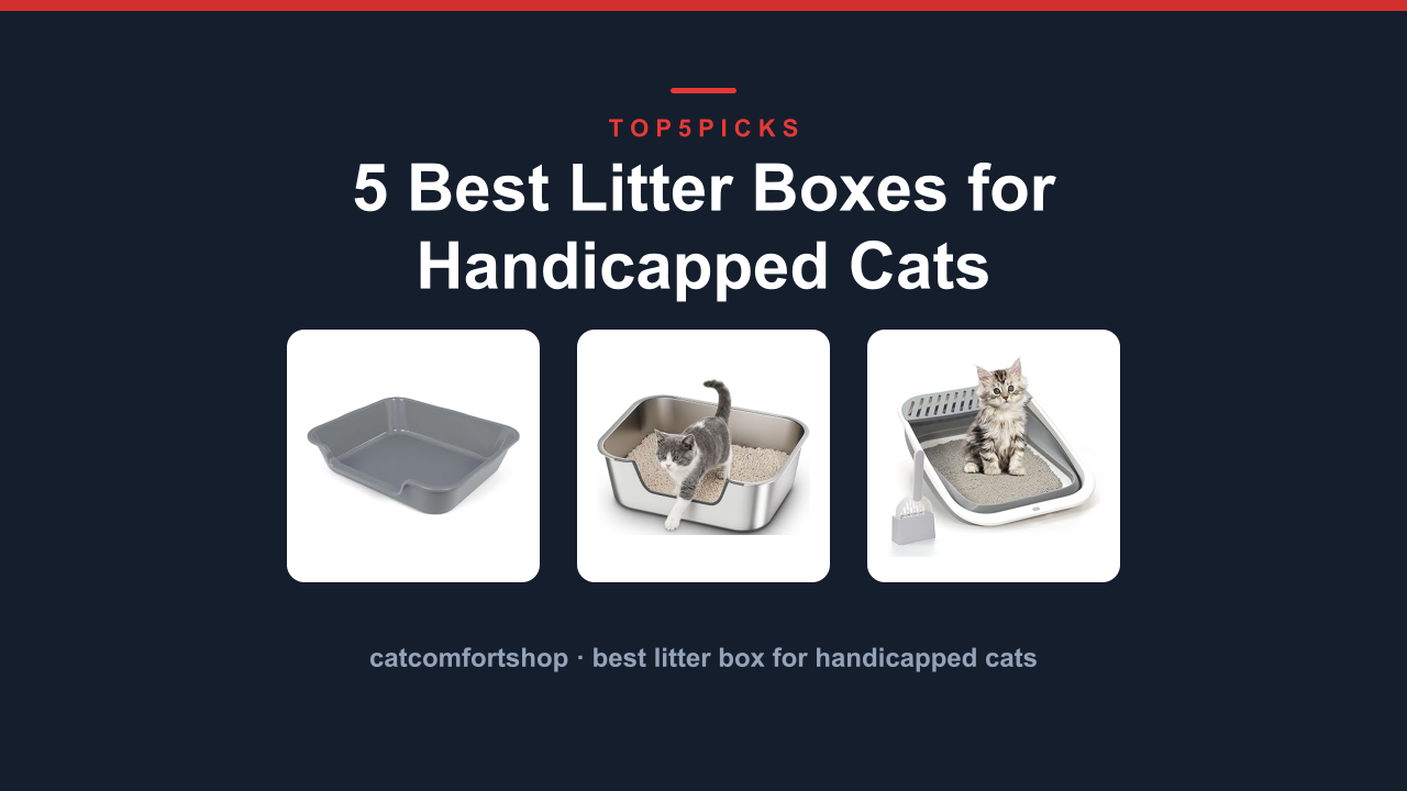 5 Best Litter Boxes for Handicapped Cats