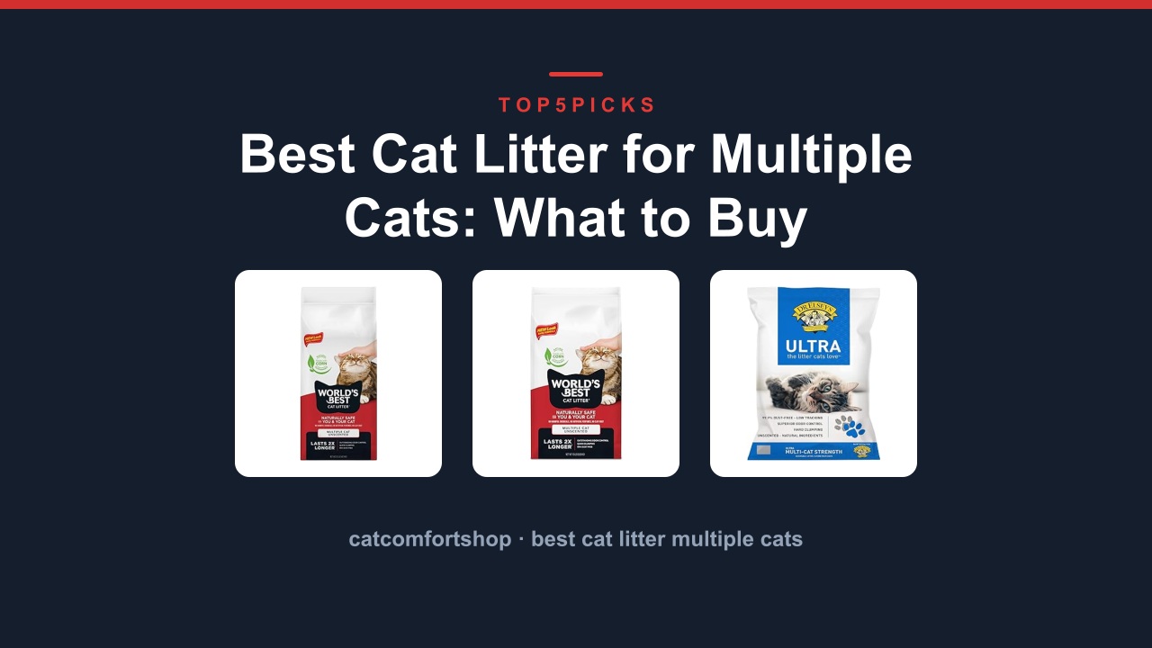 Best Cat Litter for Multiple Cats: What to Buy