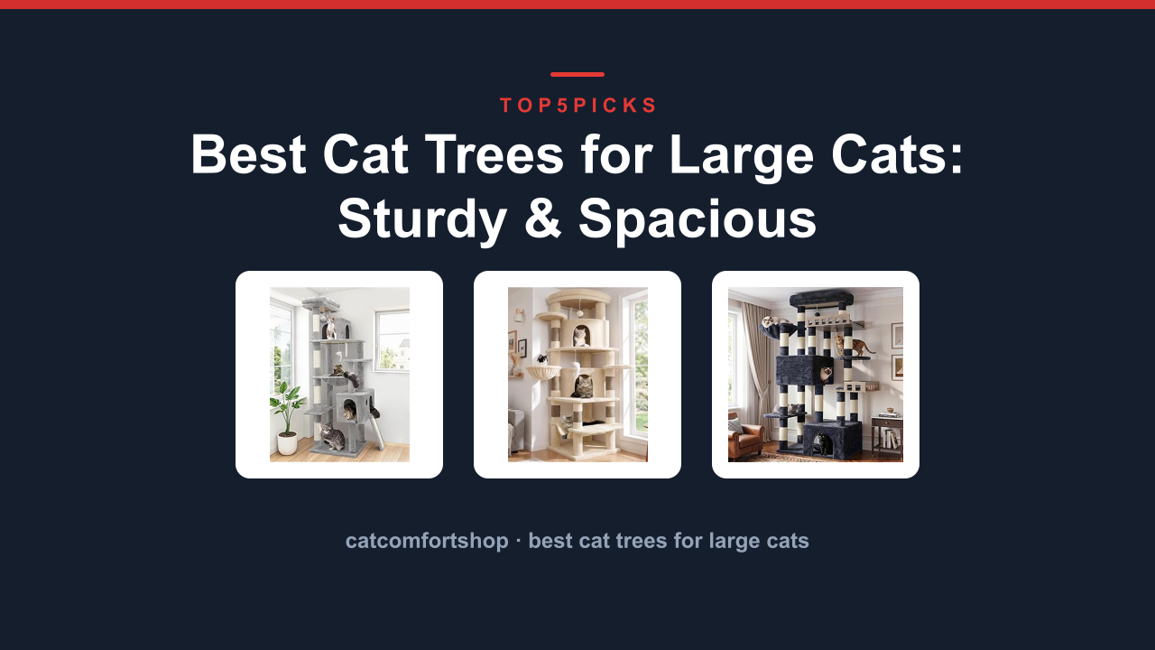 Best Cat Trees for Large Cats: Sturdy & Spacious