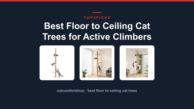 Best Floor to Ceiling Cat Trees for Active Climbers