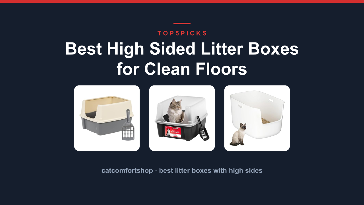 Best High Sided Litter Boxes for Clean Floors