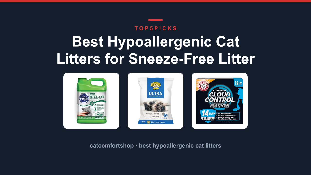 Best Hypoallergenic Cat Litters for Sneeze-Free Litter Boxes