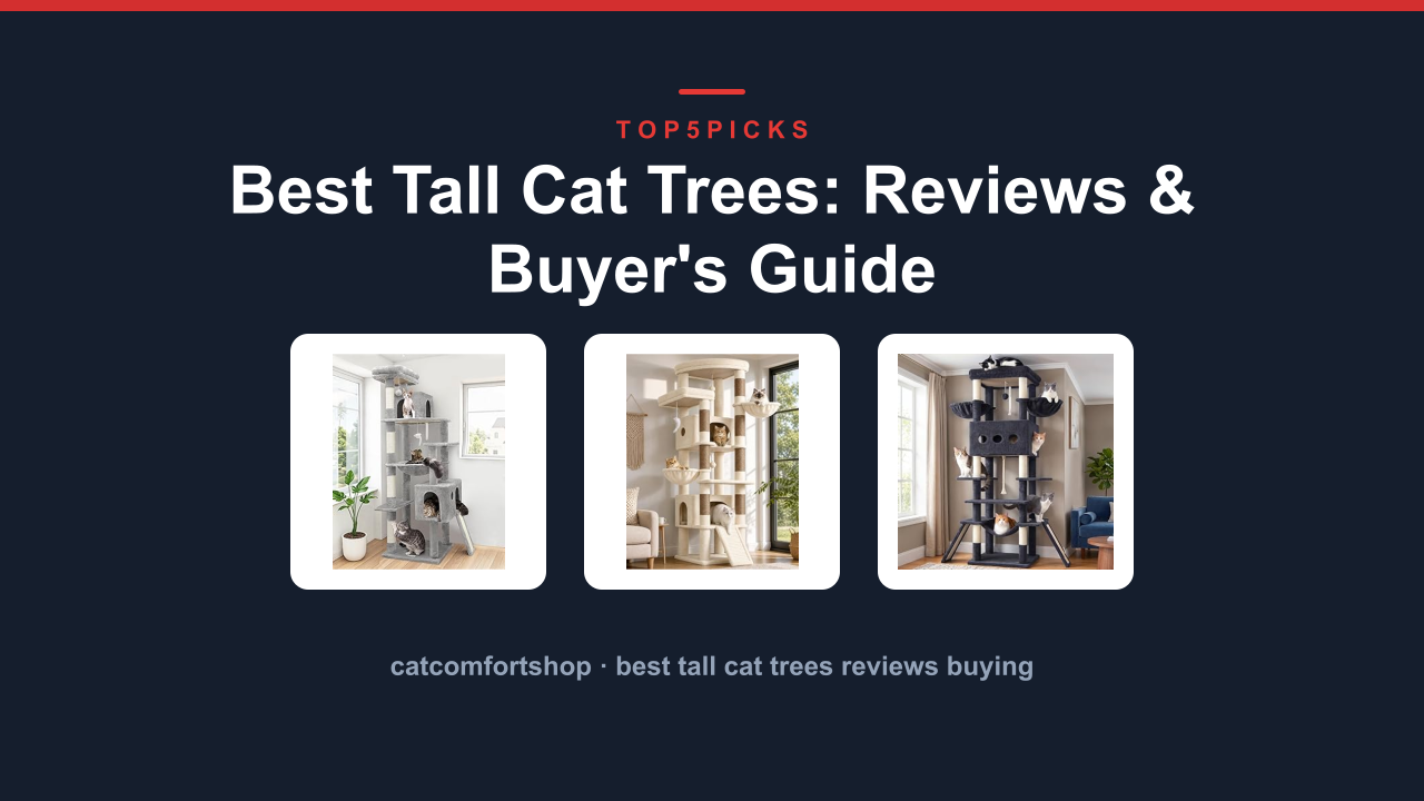 Best Tall Cat Trees: Reviews & Buyer’s Guide