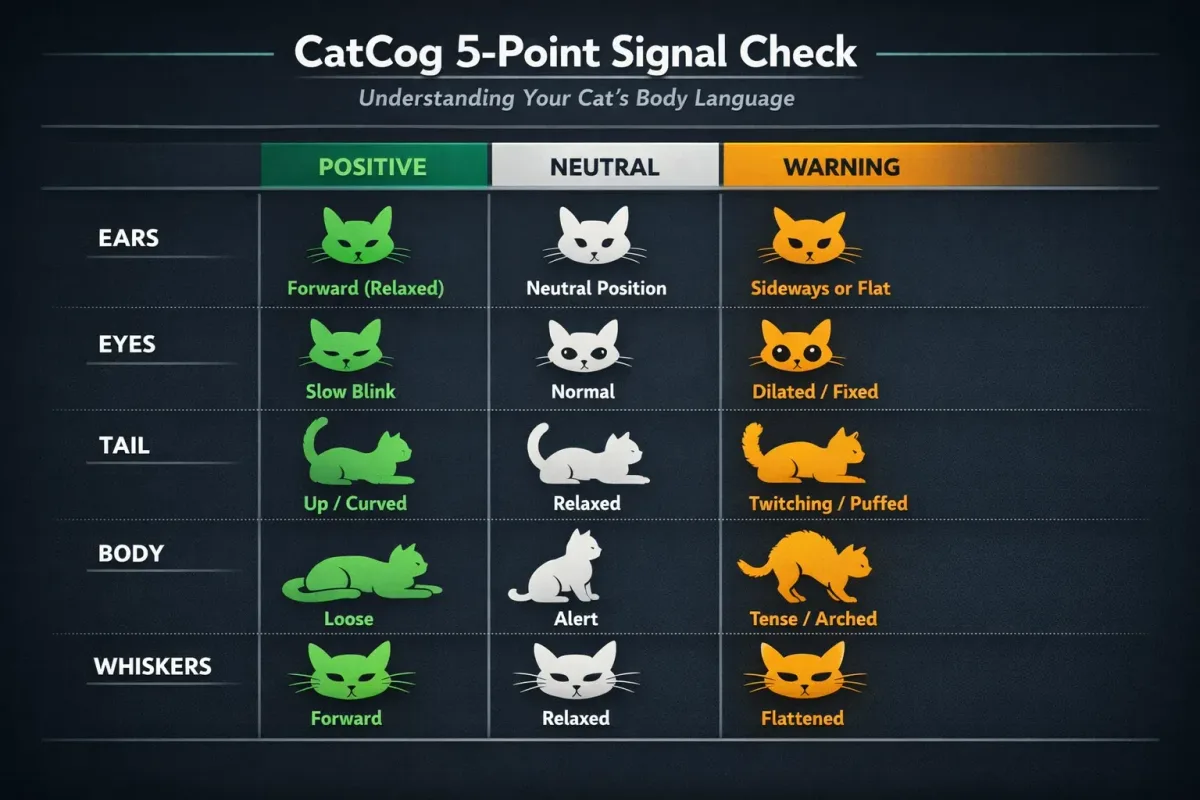 cat body language reading