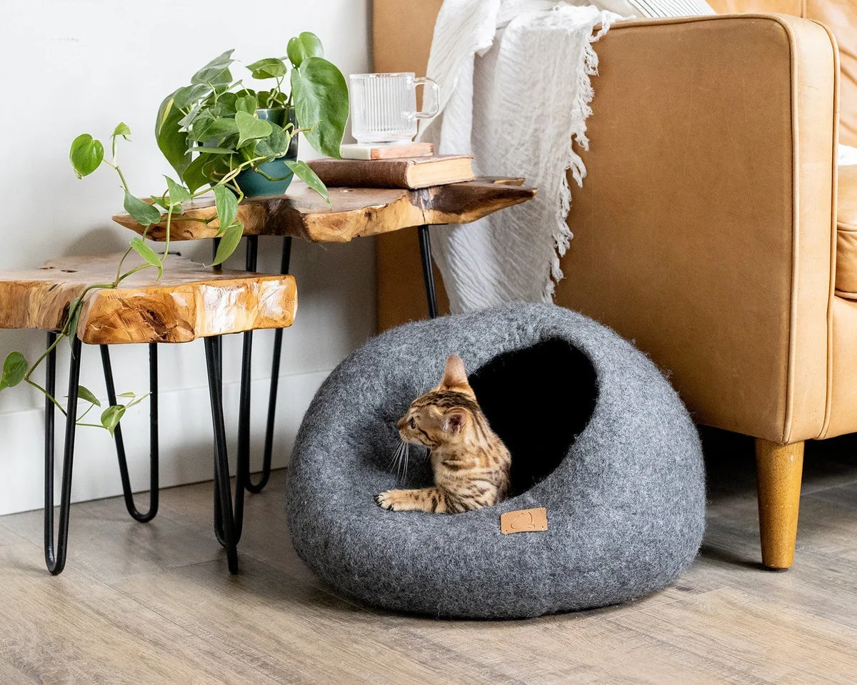 cat cave bed