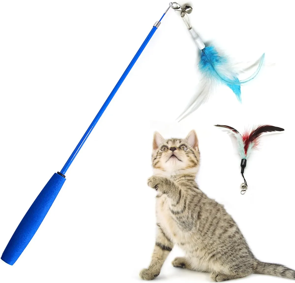 interactive cat toy wand