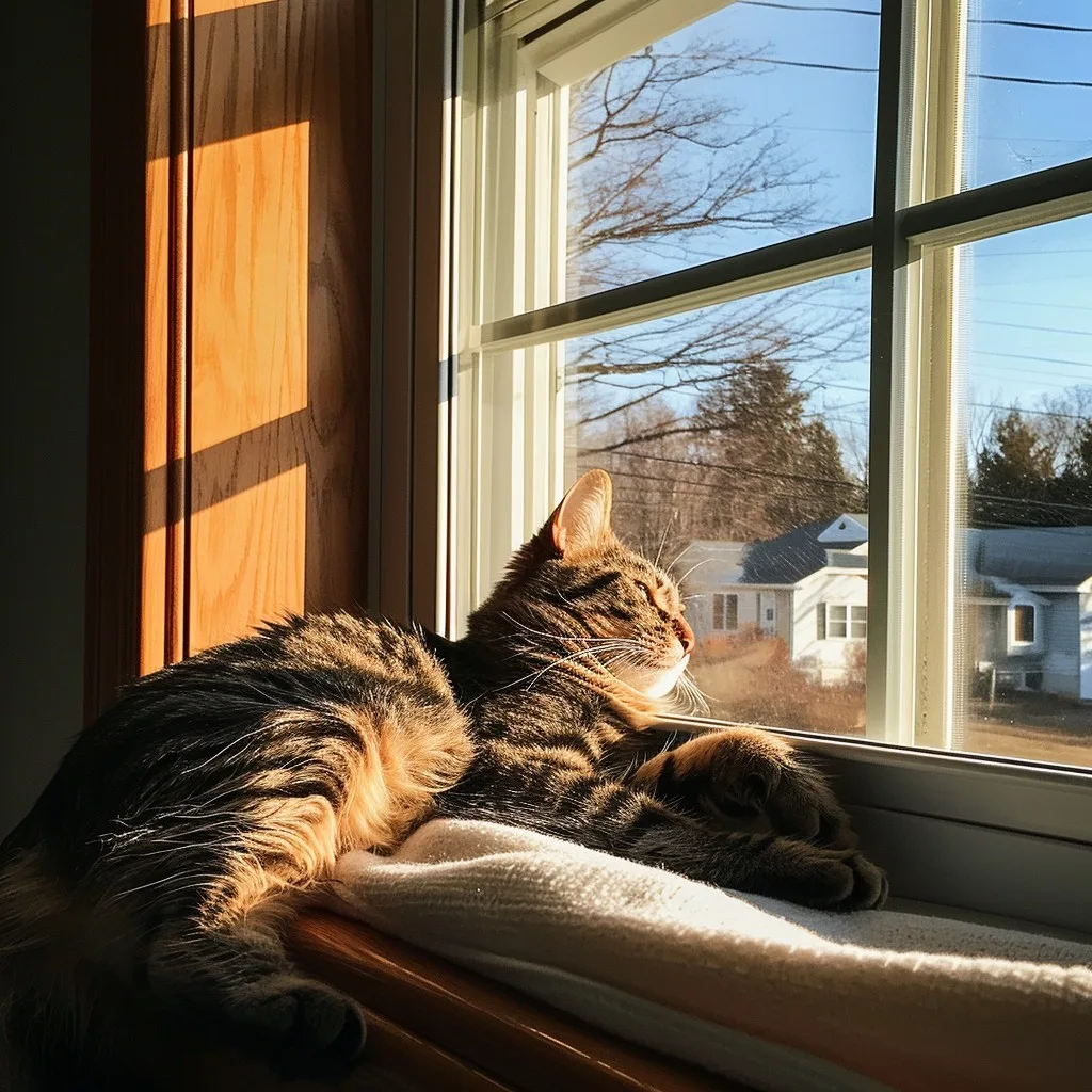sun bleaching on black cat fur